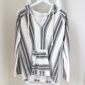 Ocean Drive Baja Style Blanket Hoodie Top Size Small